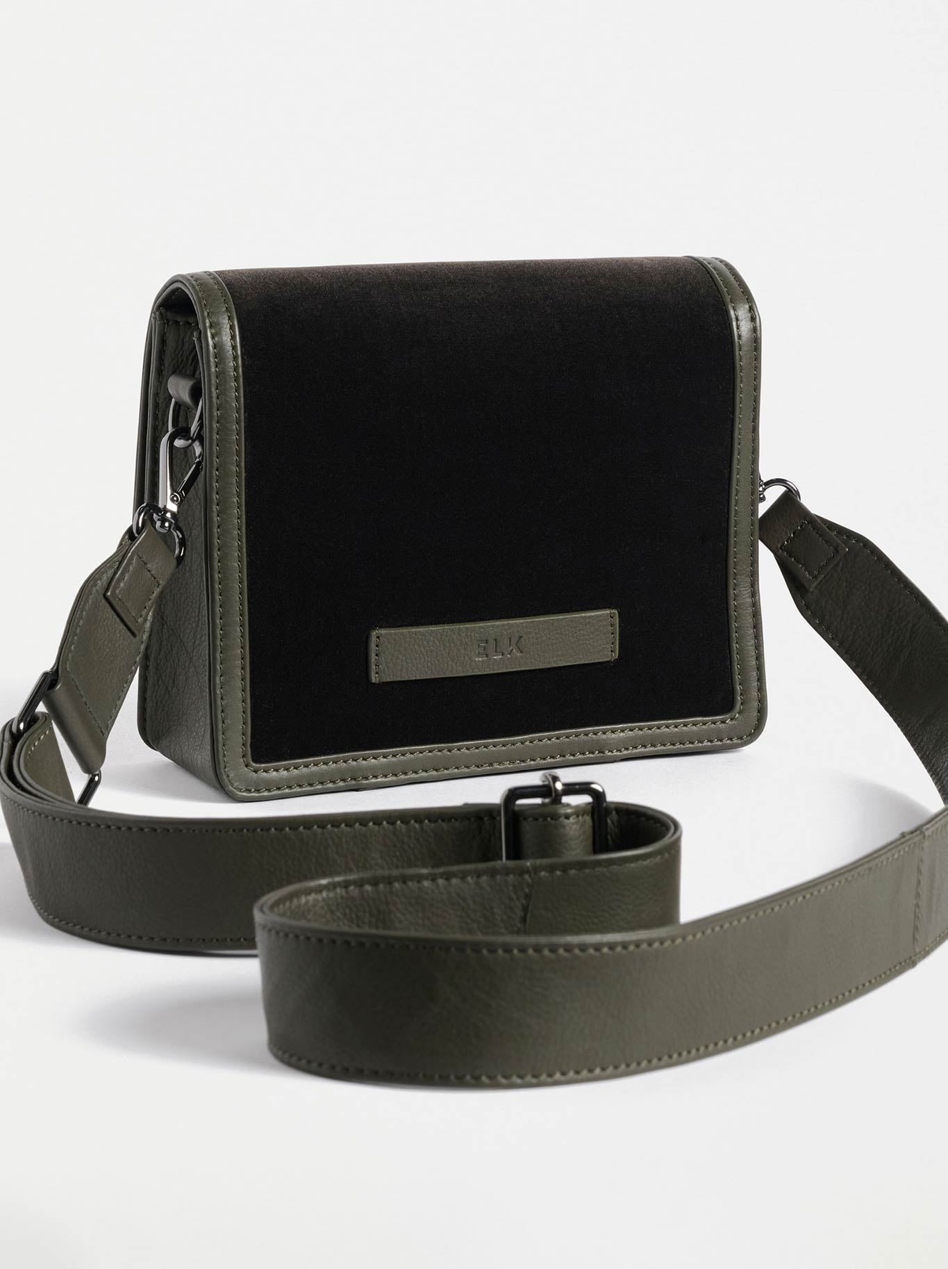 Elk Vel Crossbody Bag (Dark Olive)