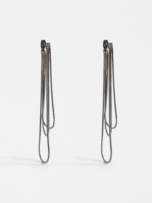 Image of Earrings. Productname: Elk Lans Drop Earring in Gunmetal colour by brand - Elk