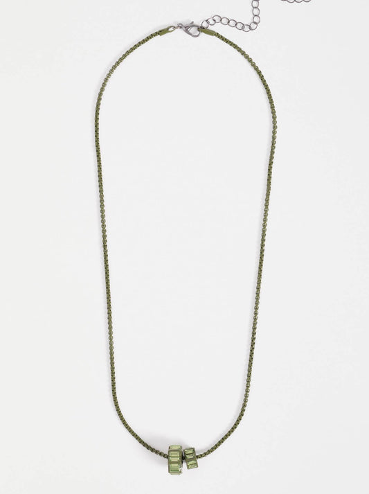 Image of Necklaces. Product name - Elk Jolle Pendant Necklace in Artichoke colour by brand - Elk