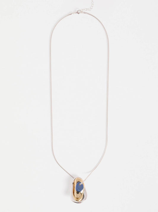 Image of Necklaces. Product name - Elk Atur Pendant Necklace in Dusk Blue colour by brand - Elk