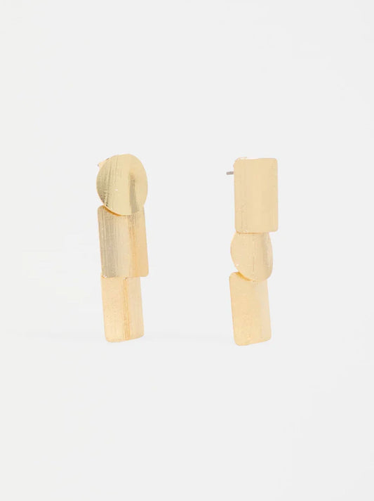 Image of Earrings. Product name - Elk Paerr Drop Earring in Gold colour by brand - Elk
