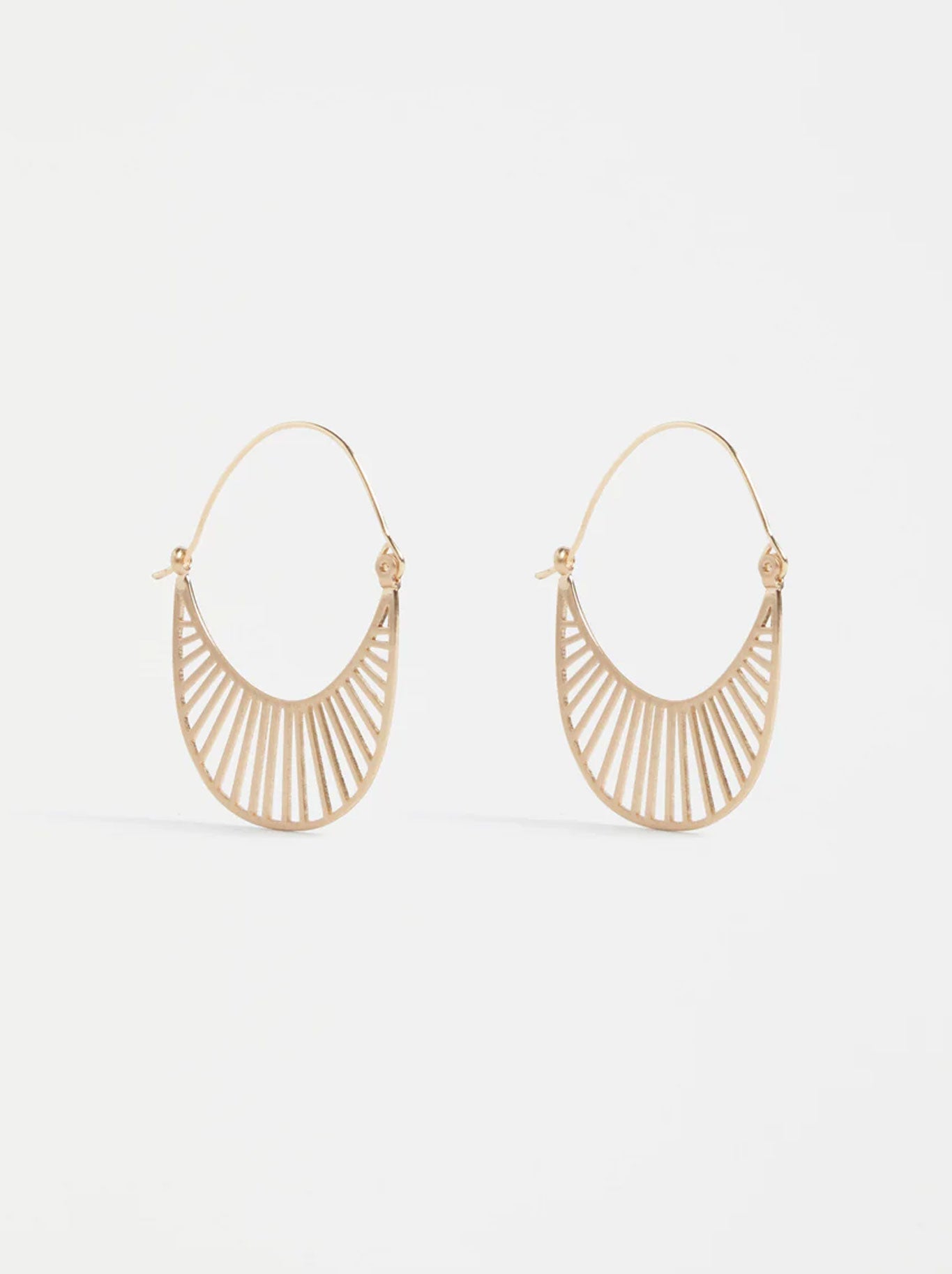 Image of Accessories. Productname: ELK SOLSKEN SMALL HOOP in Gold colour by brand - Elk