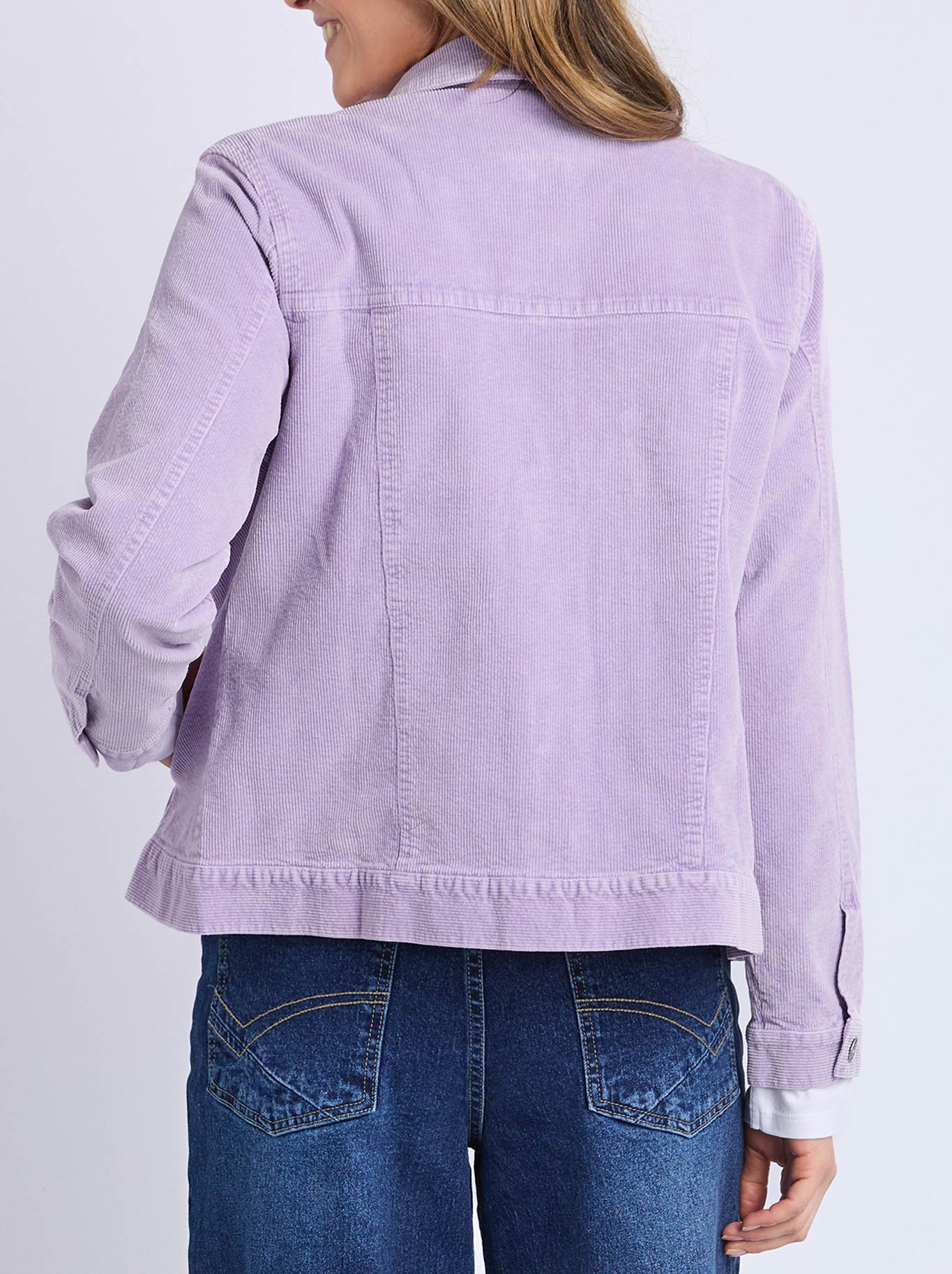 ELM FLEUR CORD JACKET (Lilac)