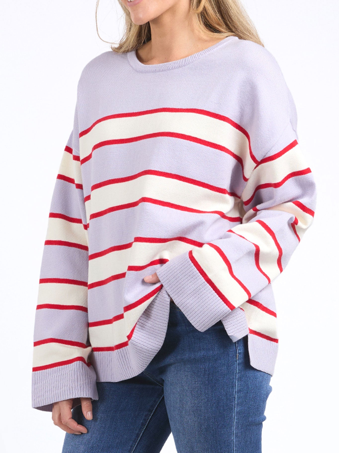 Elm Joni Stripe Knit (Pale Banana)