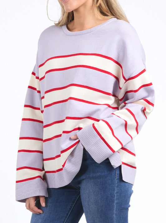 Elm Joni Stripe Knit (Pale Banana)