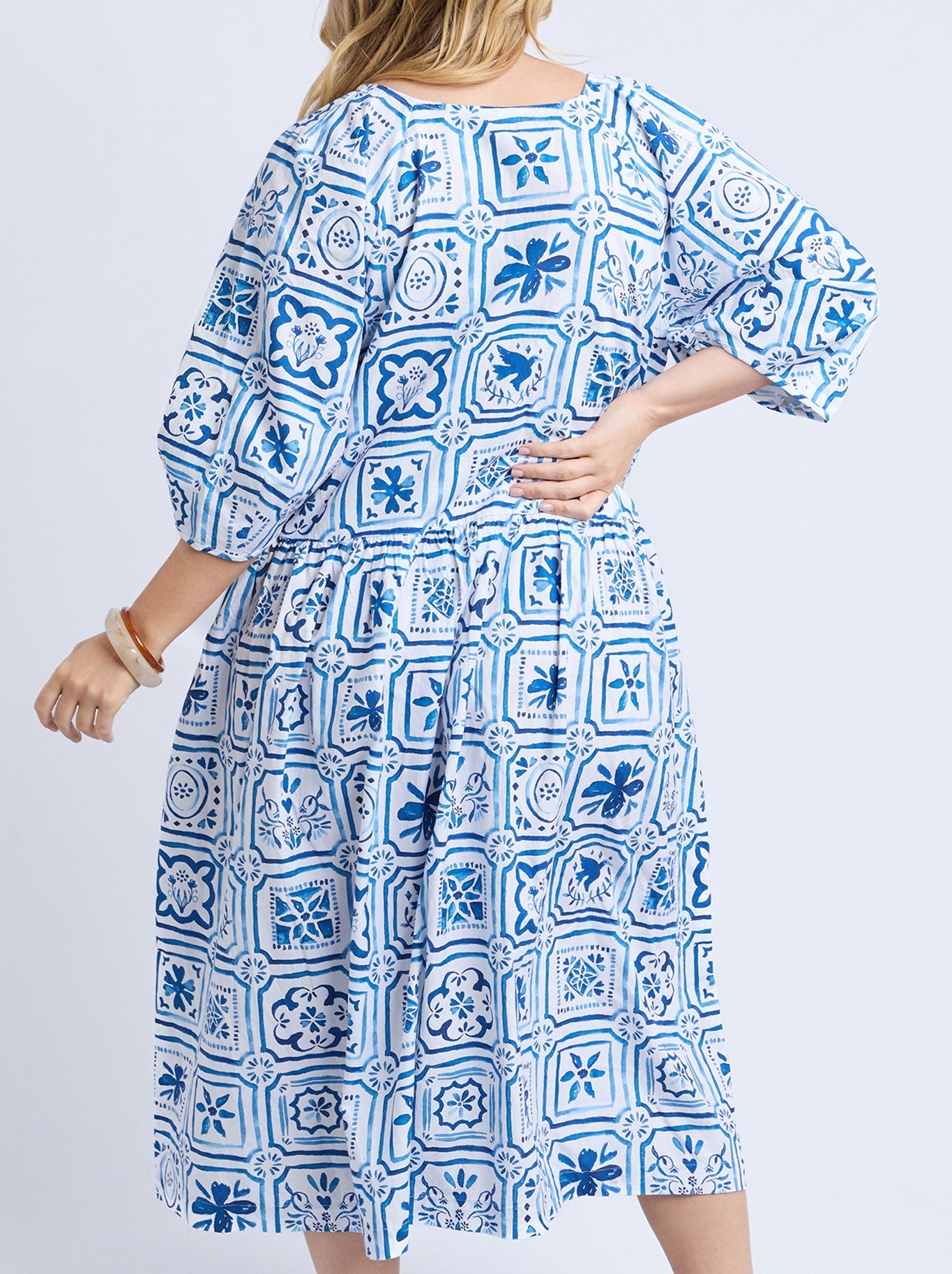 Elm Dolce Tile Midi Dress (Print)