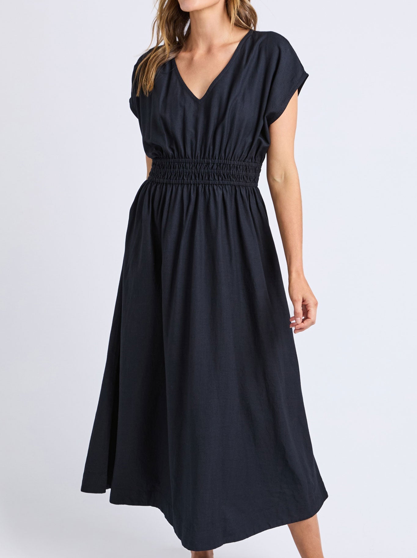 Image of Dresses. Productname: ELM MISTY DRESS in Navy A colour by brand - Elm