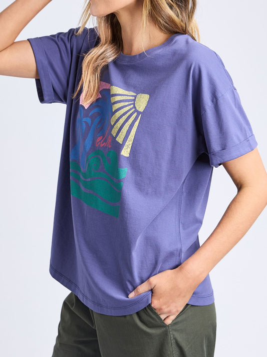 ELM TROPICAL NIGHTS TEE (Vintage Blue)