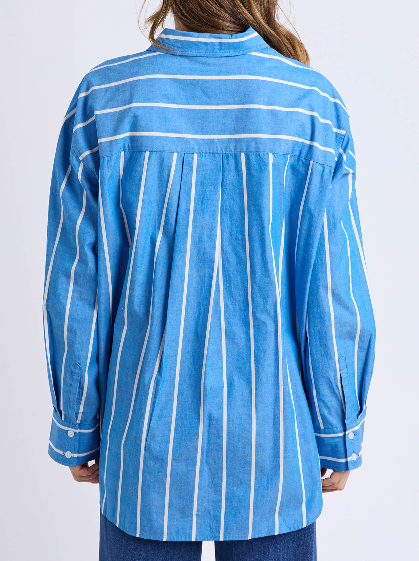 ELM MIA STRIPE SHIRT (Royal Blue)