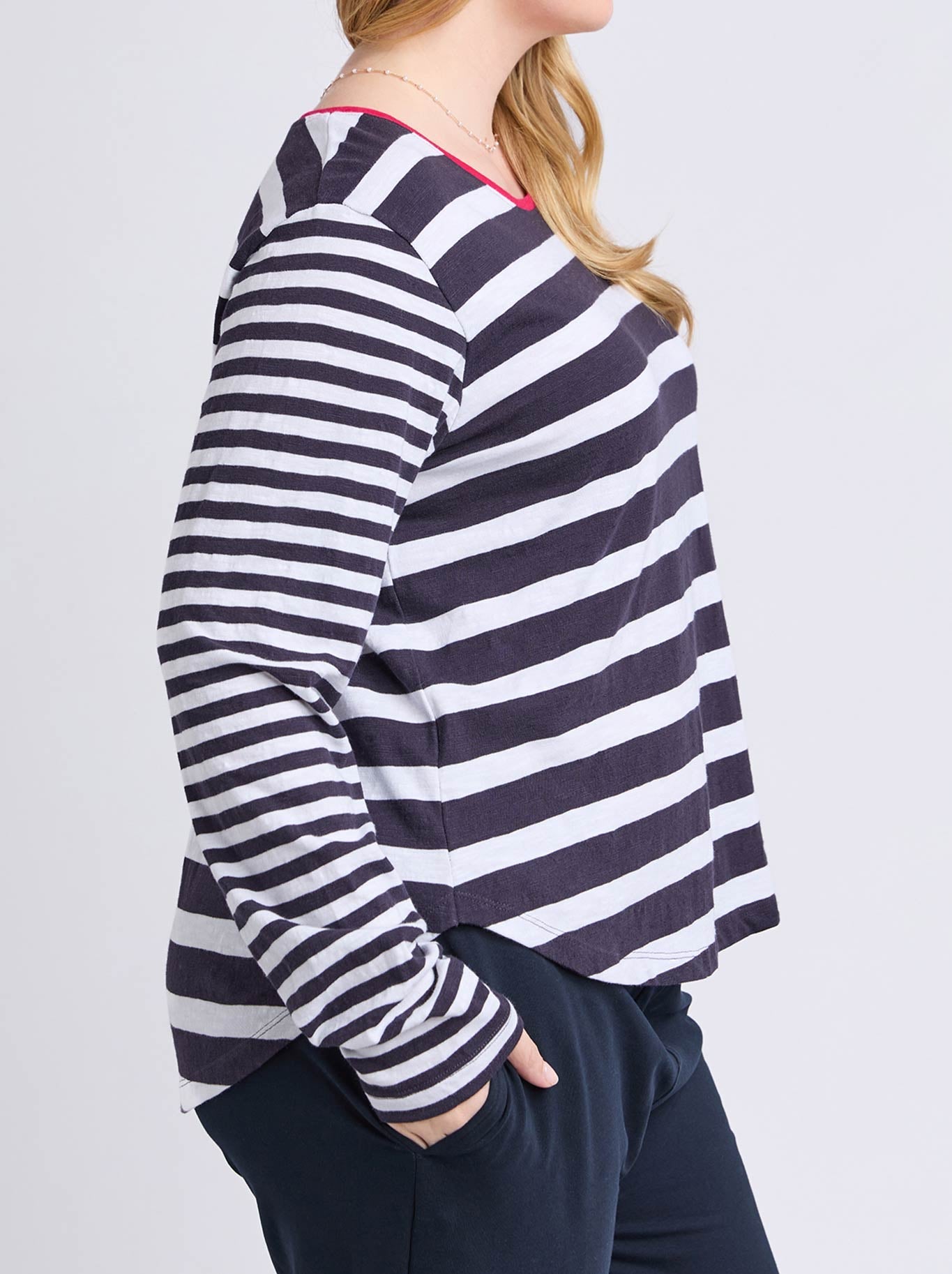 Elm All Sorts Top (Midnight/White)