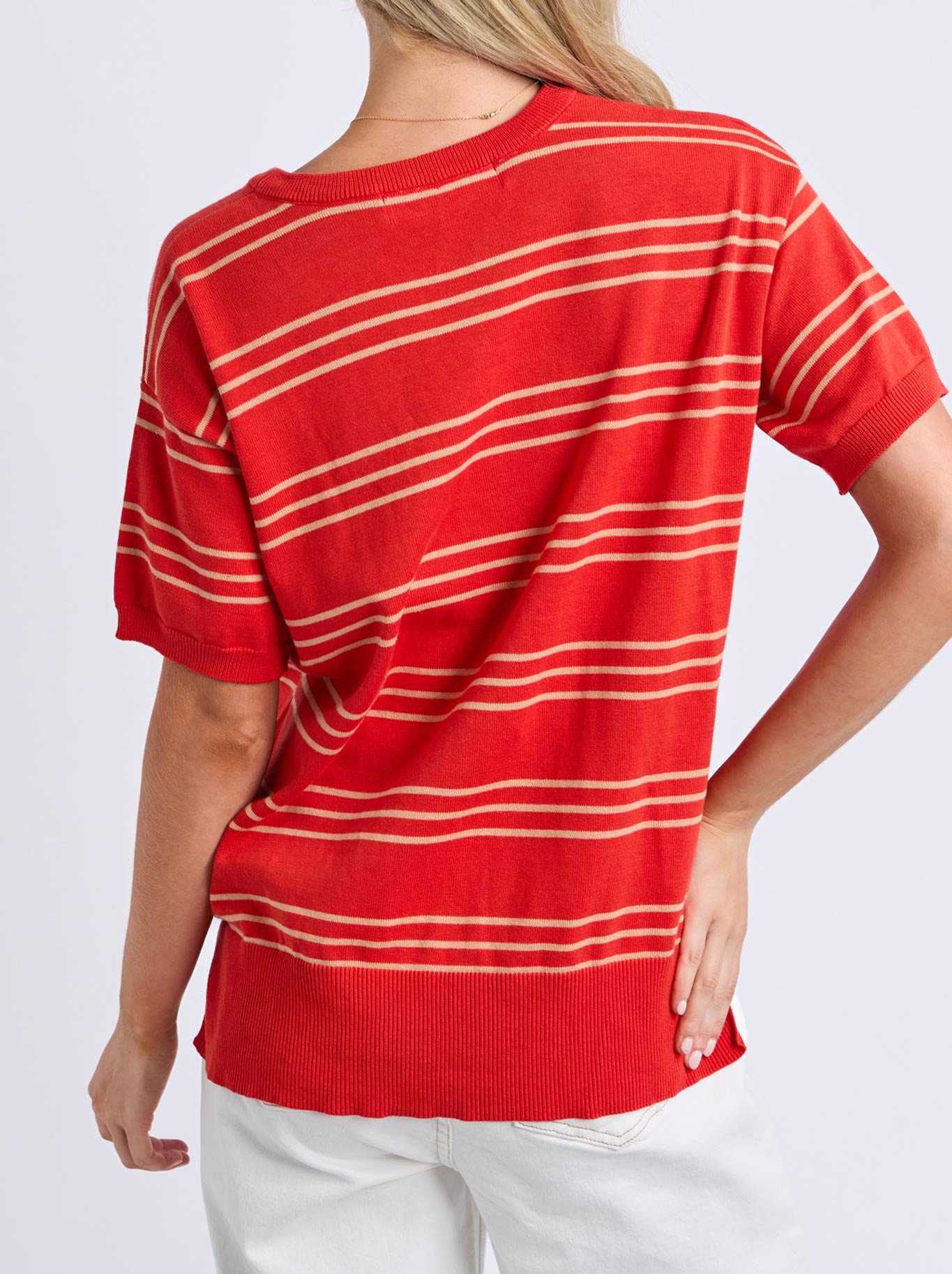 ELM SOFIE KNIT TEE (Tangello)