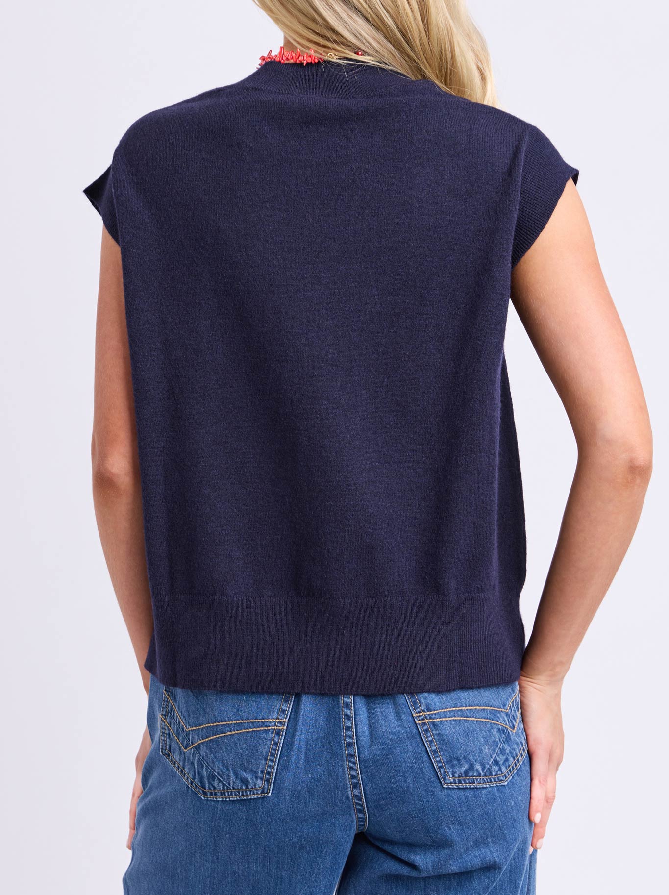 ELM FISHY INTARSIA KNIT (Navy)