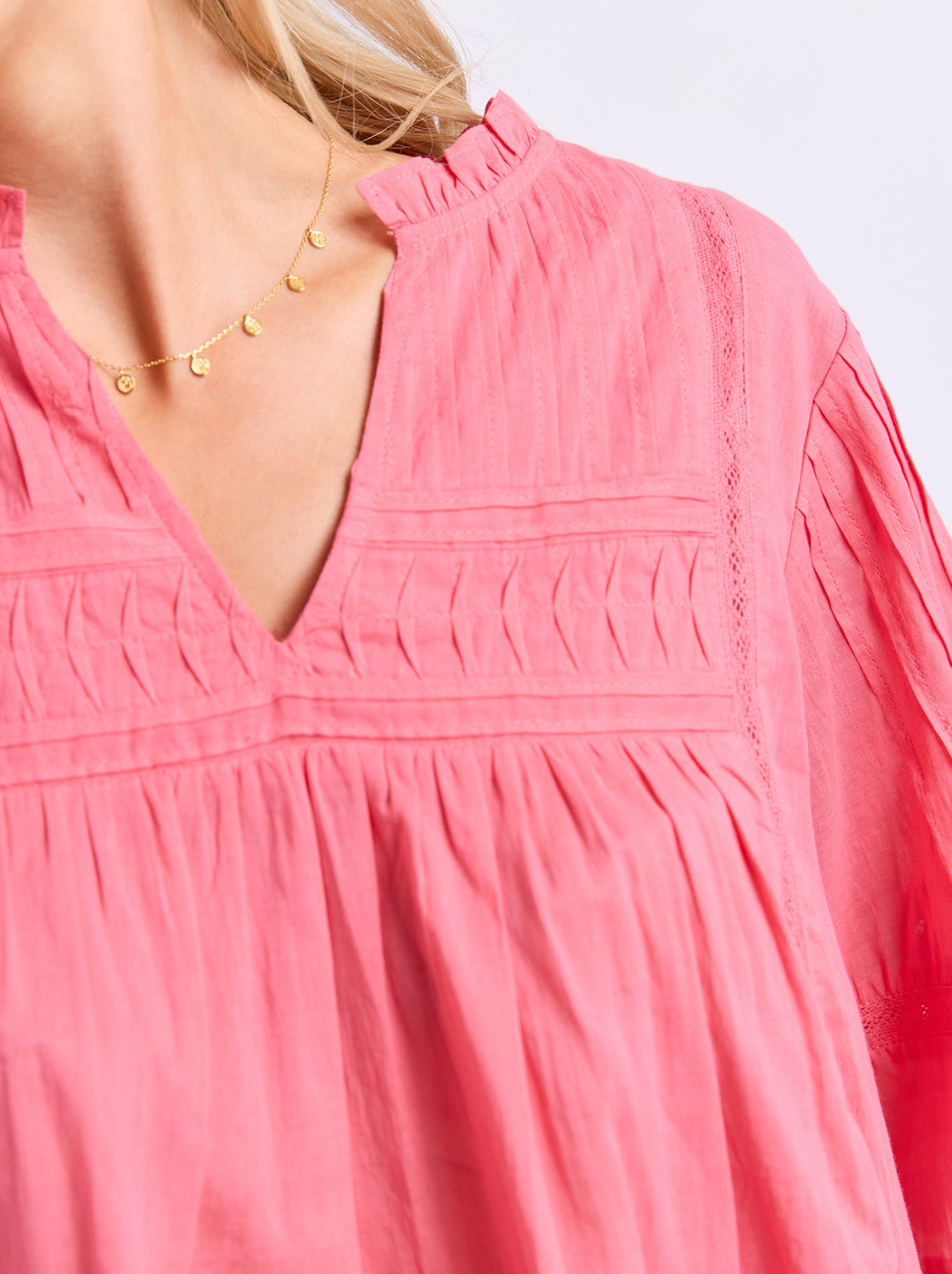 ELM ROSEWOOD TOP (Pink Lemonade)