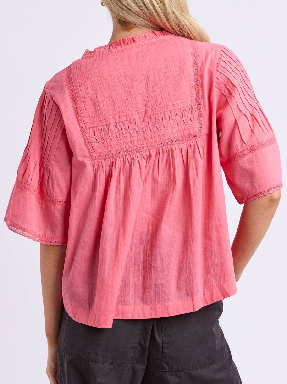 ELM ROSEWOOD TOP (Pink Lemonade)