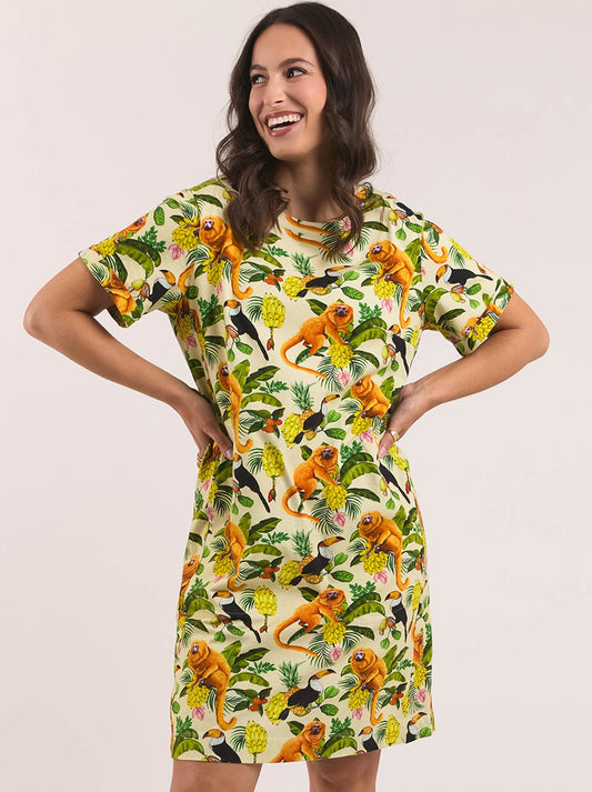 Image of Dresses. Product name - ELM LALA LAND RIO DRESS in Multi colour by brand - Elm