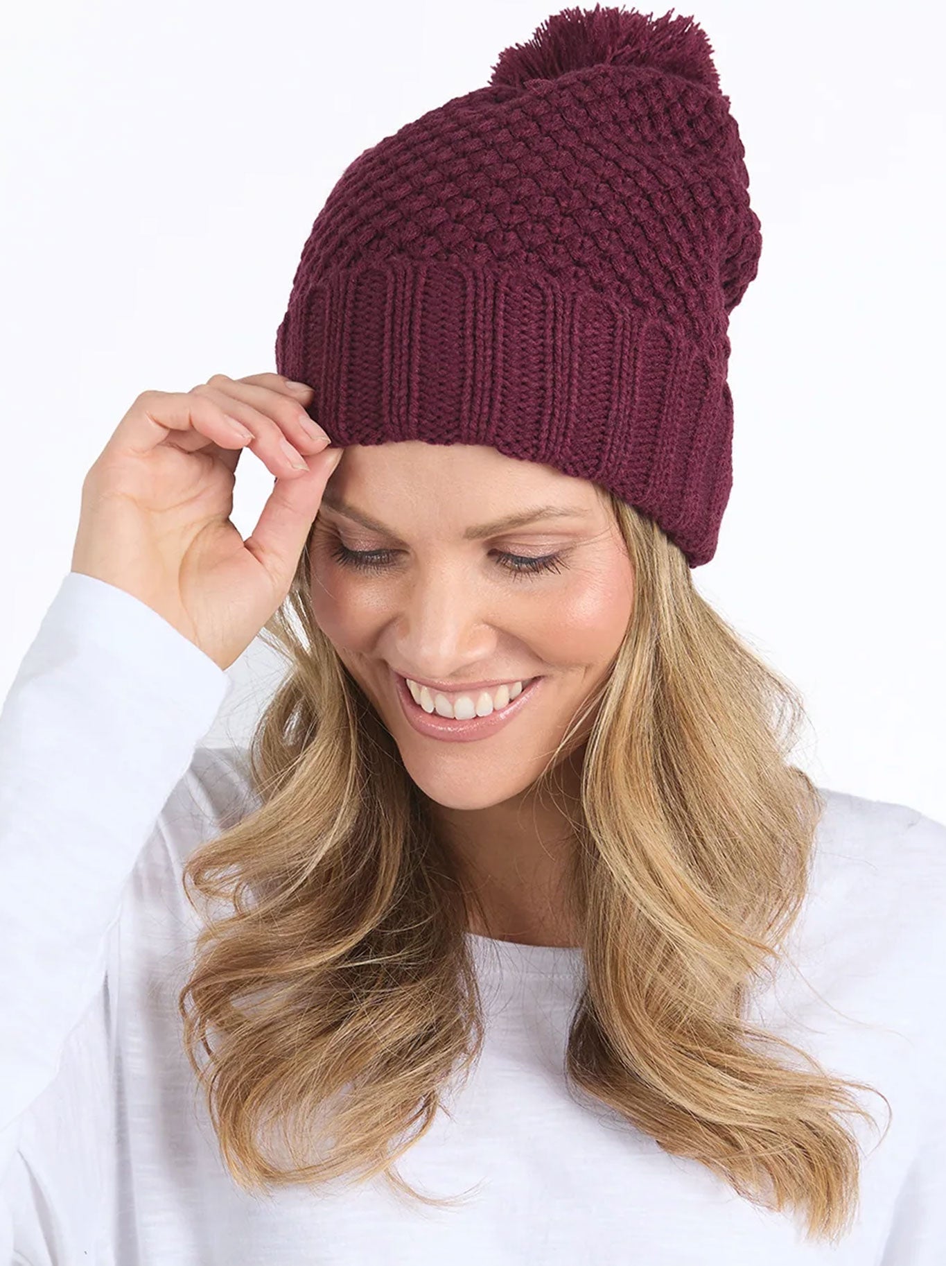 ELM BERRY BEANIE (Pink Blush)
