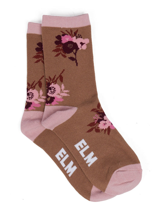 Image of Socks. Productname: ELM 2 PACK ANKLE SOCKS in Multi colour by brand - Elm
