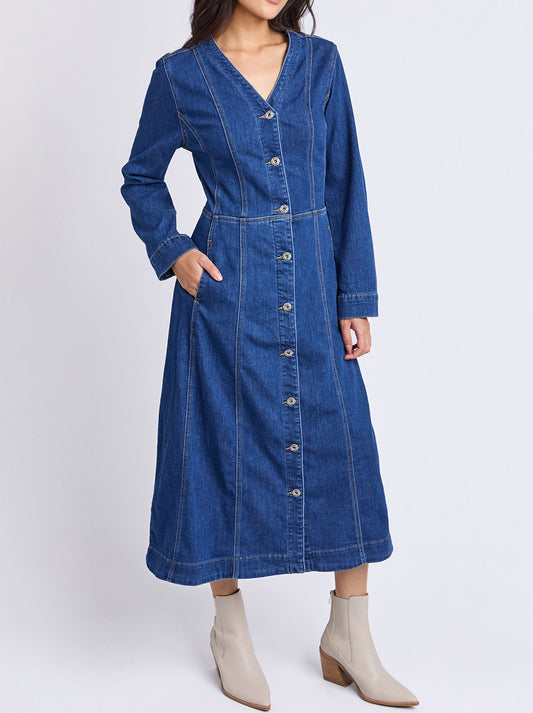 ELM MARIELLA DENIM DRESS (Mid Wash)