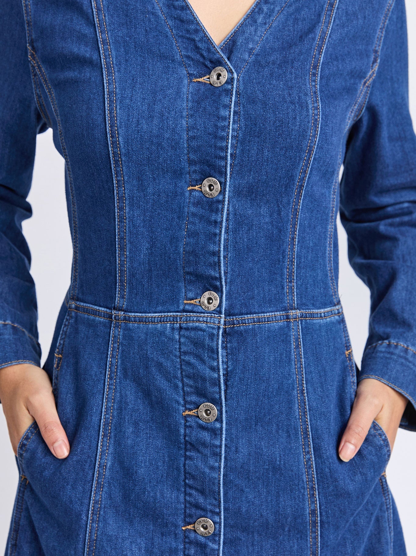 ELM MARIELLA DENIM DRESS (Mid Wash)