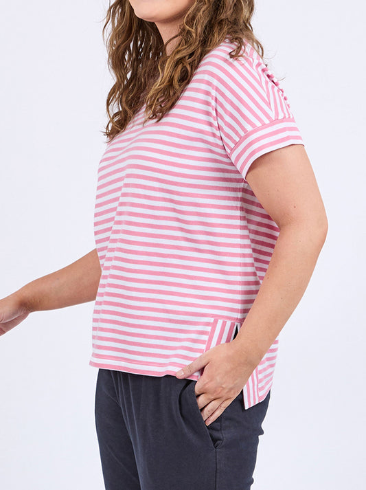 ELM YARA STRIPE SHORT SLEEVE TEE (Chateau)