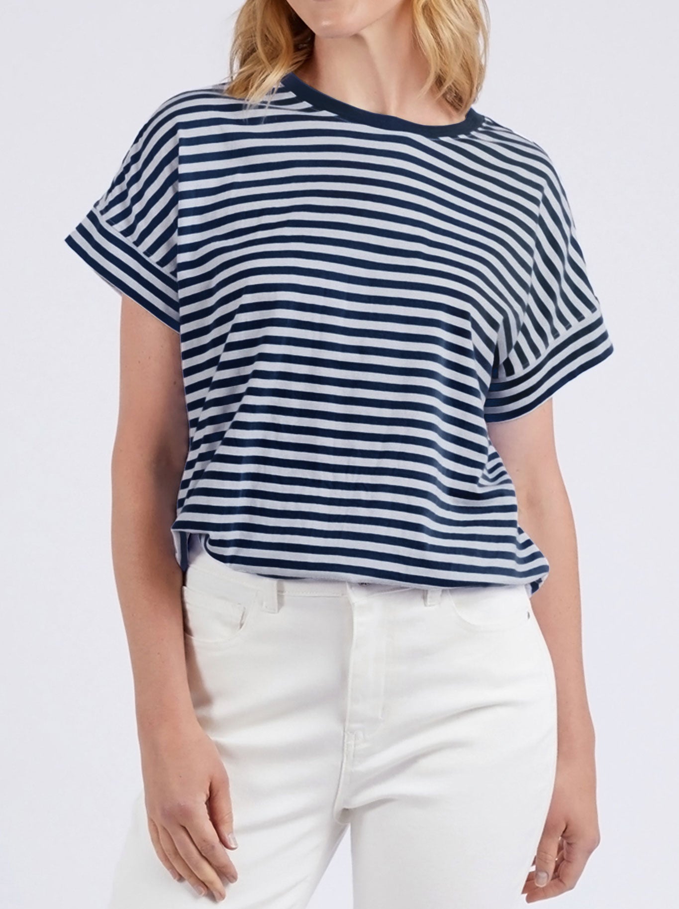 ELM YARA STRIPE SHORT SLEEVE TEE (Chateau)