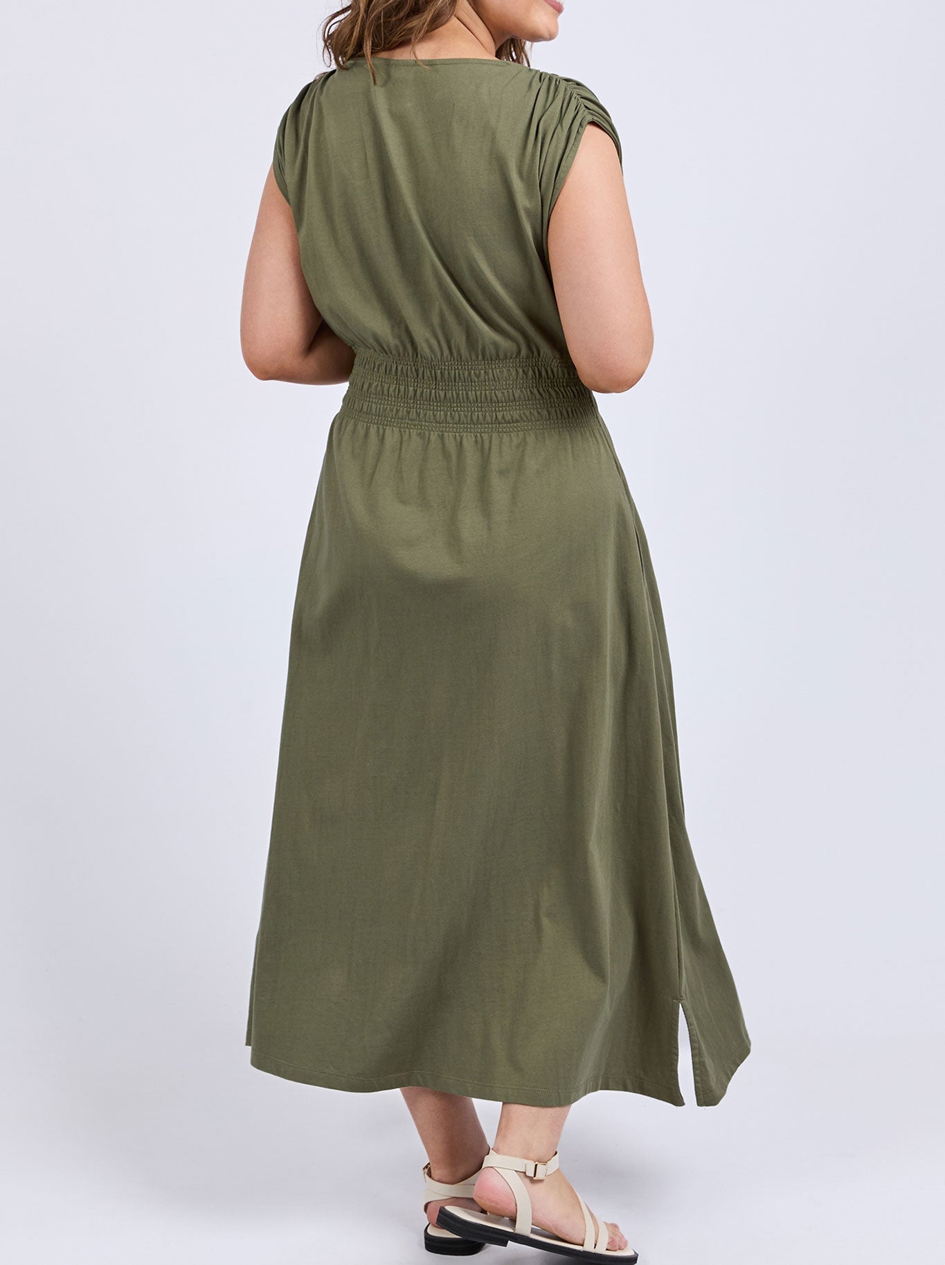 ELM NELLE MIDI DRESS (Clover)