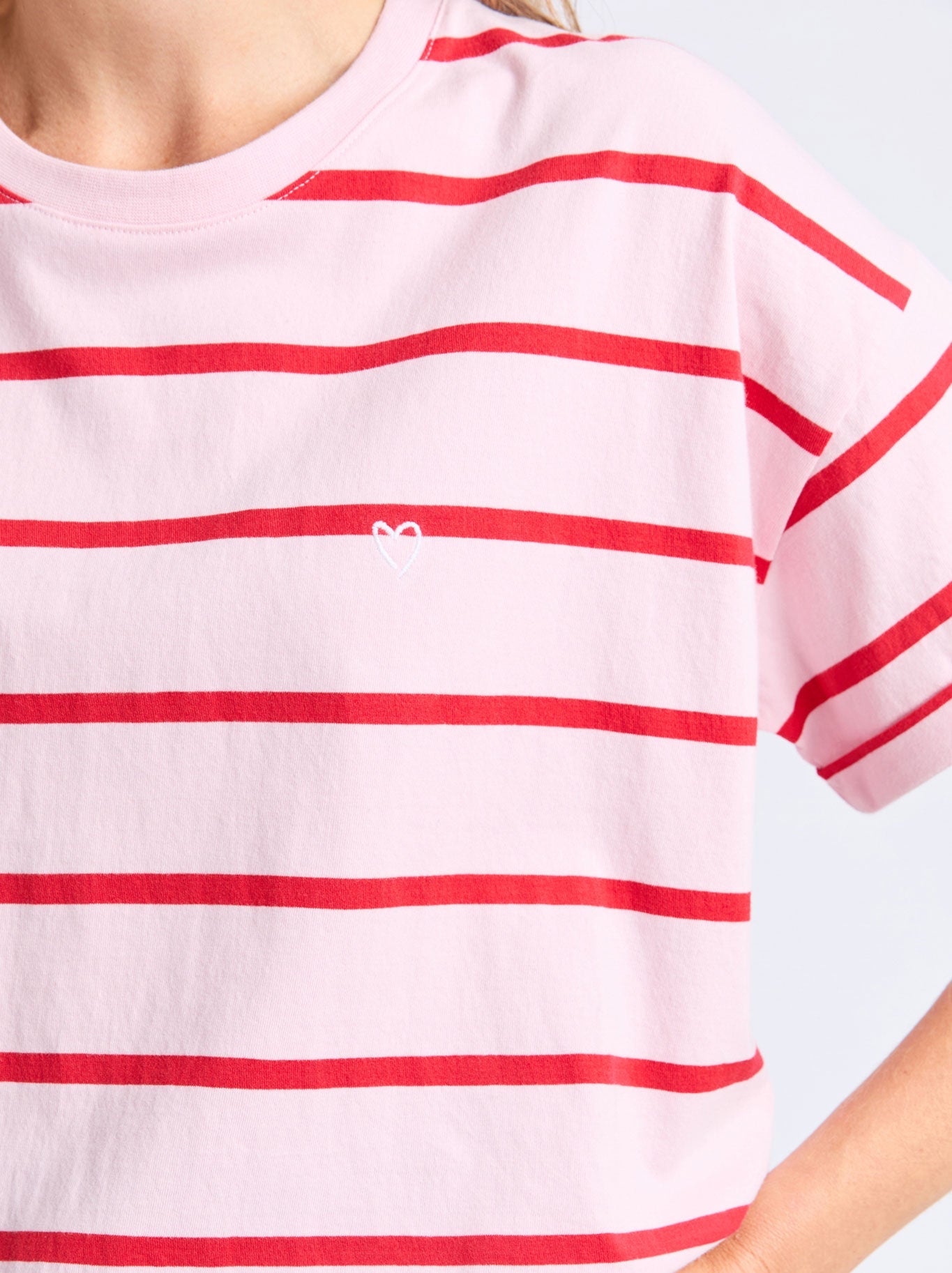 Elm Halli Short Sleeve Tee (White/Springgreen)