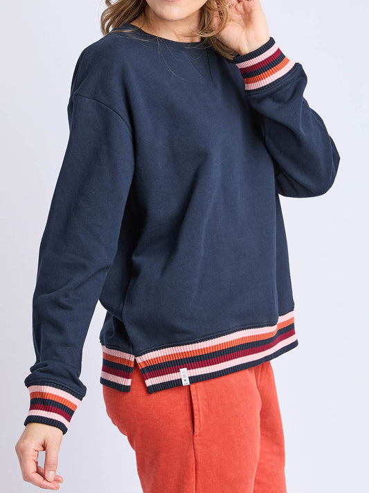 Elm Lili Fleece Crew (Navy)