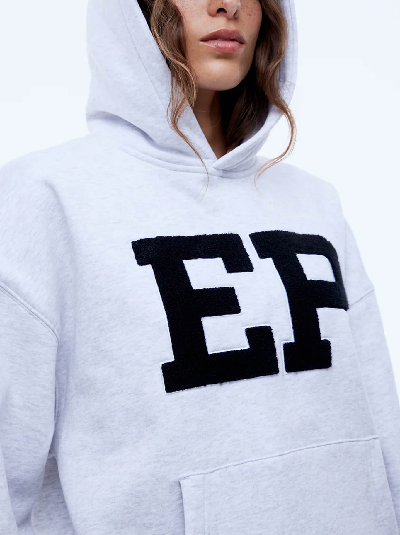 ENA PELLY EP HOODIE (White/Marl)