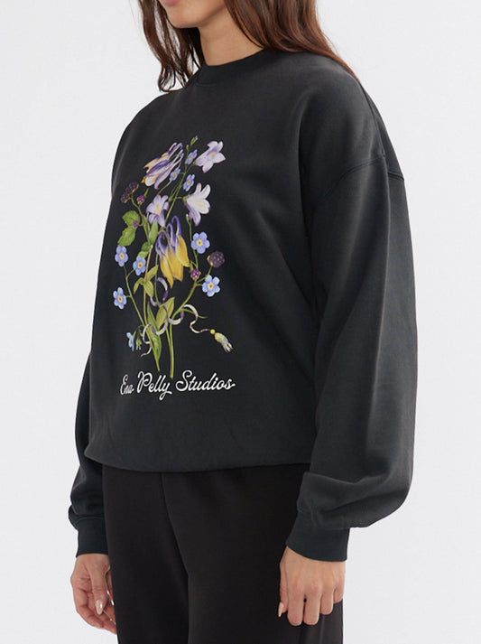 ENA PELLY BOTANIC SWEATSHIRT (Vintage Black)