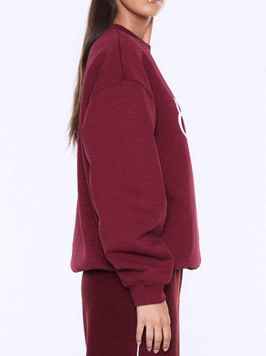 ENA PELLY MILA OVERSIZE SWEAT (Burgundy)