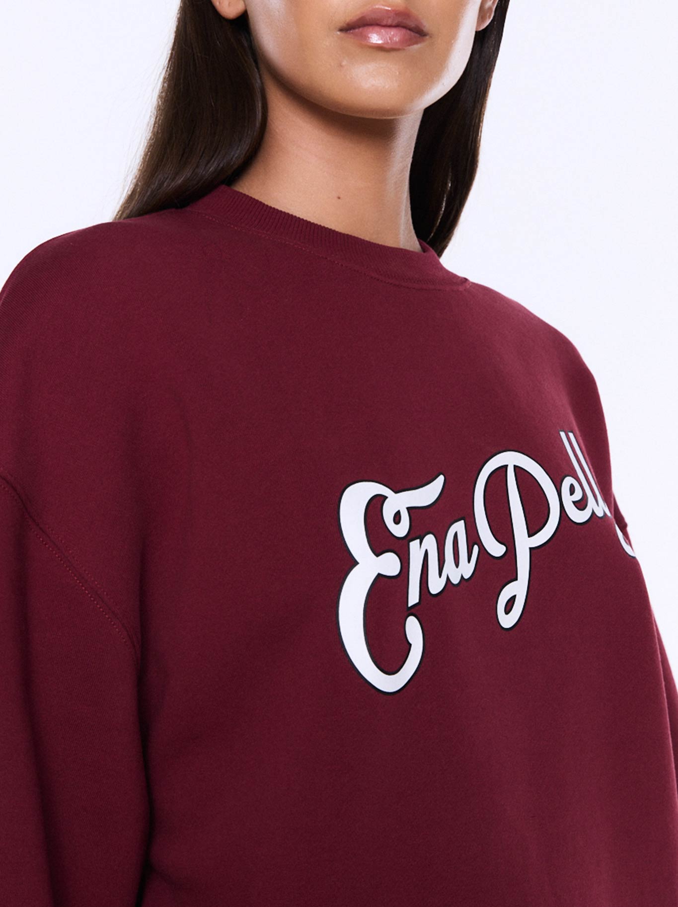 ENA PELLY MILA OVERSIZE SWEAT (Burgundy)