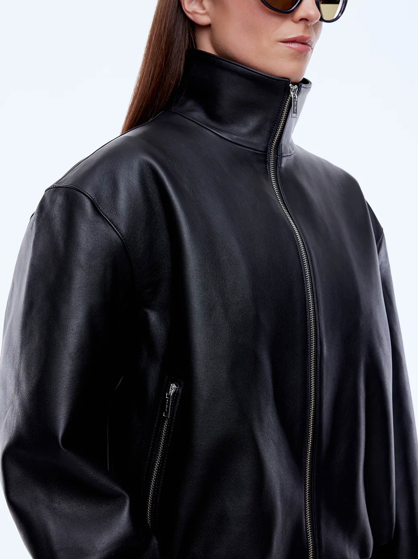 ENA PELLY ROMY LEATHER JACKET (Black)