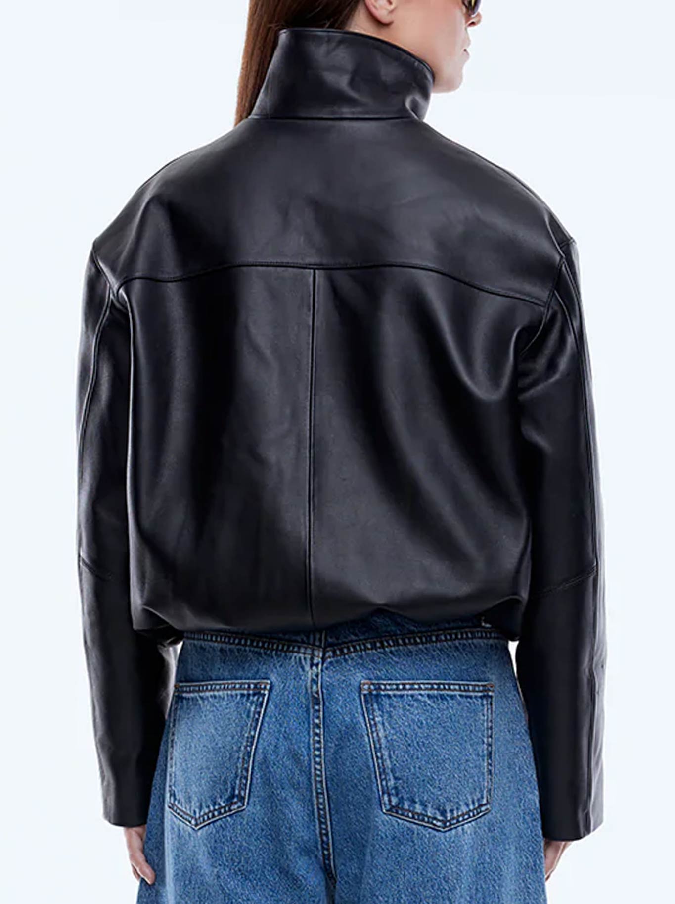 ENA PELLY ROMY LEATHER JACKET (Black)