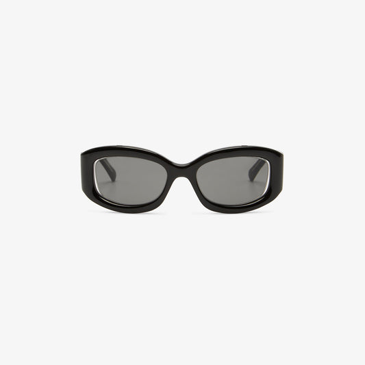 Image of Sunglasses. Product name - Davies 99 Sunglasses in Beluga colour by brand - Christopher Esber