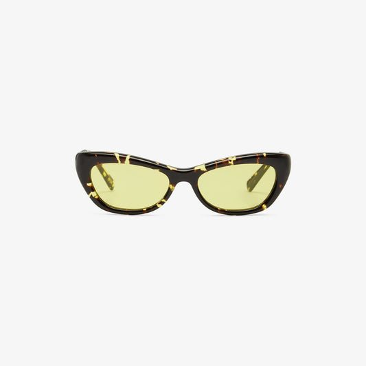 Image of Sunglasses. Product name - Dillon 95 Sunglasses in Cibie colour by brand - Christopher Esber