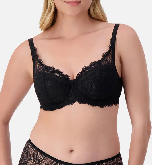Image of Bras. Productname: Triumph Essential Lace Balconette Padded Bra in Black colour by brand - Triumph