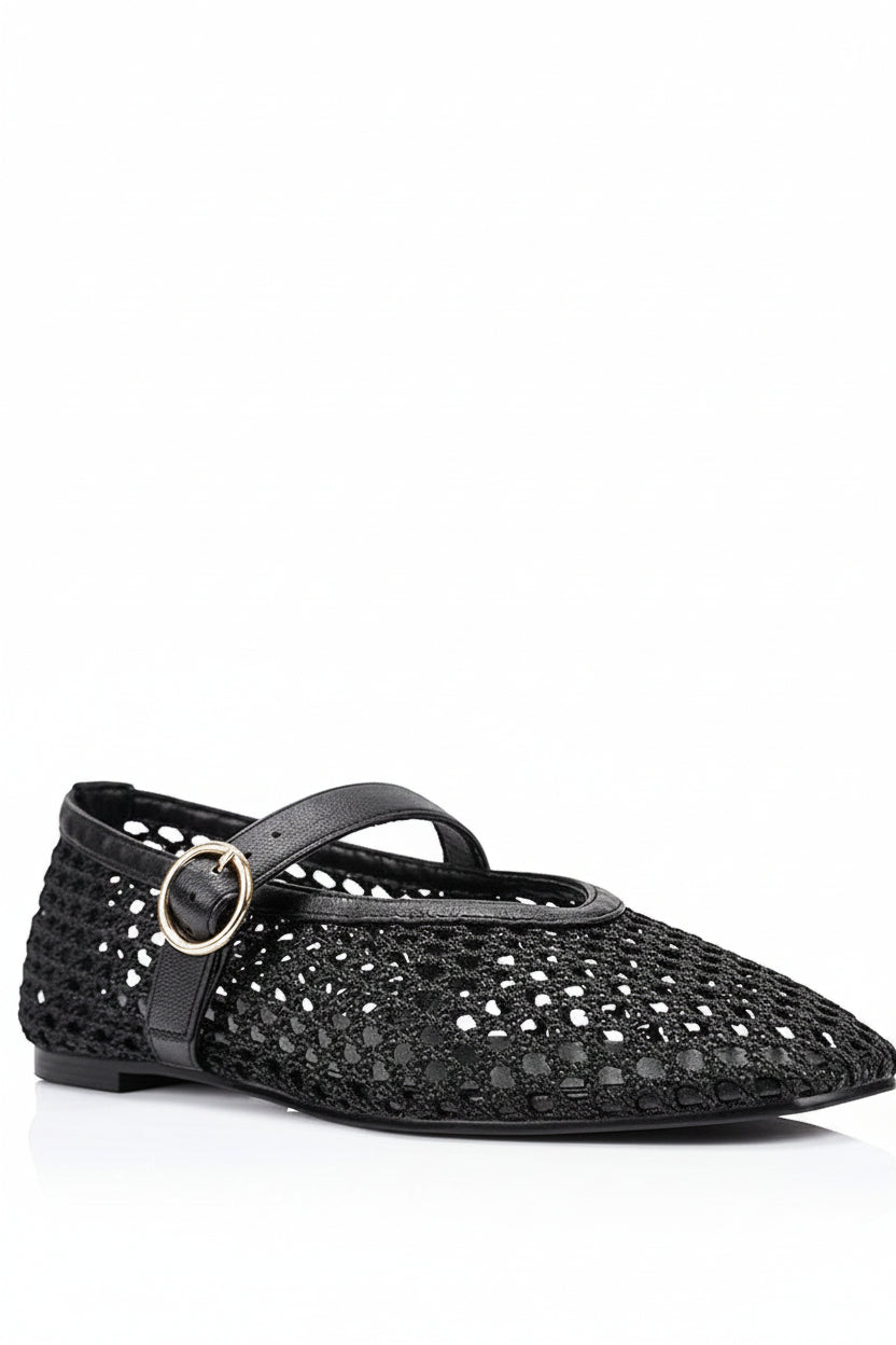 Betty Basics Eunice Mary-Jane Flats (Black)