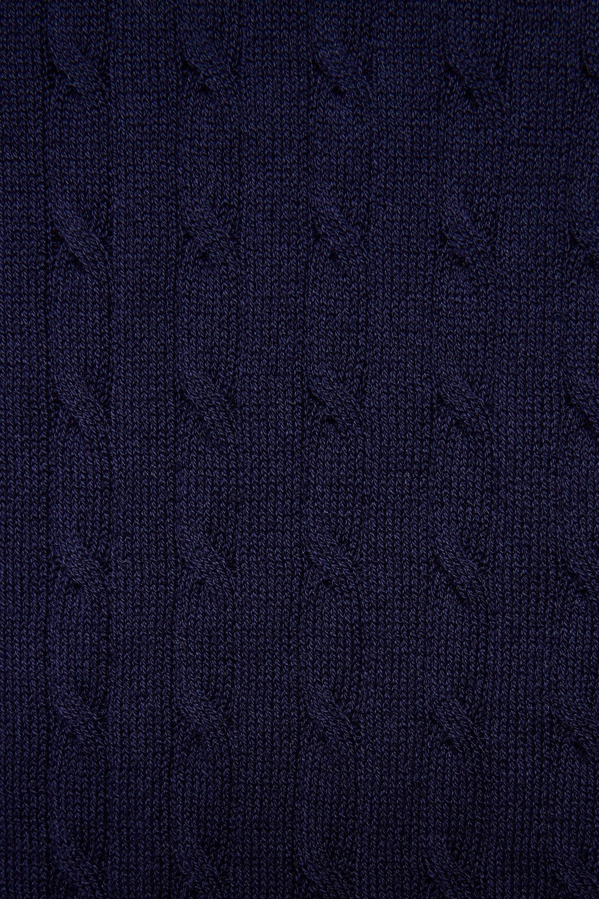 Anthony Squires Evan knitted cable Polo (Navy)