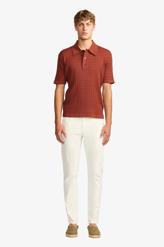 Image of Jeans. Product name - Franklin Off White in White colour by brand - Anthony Squires