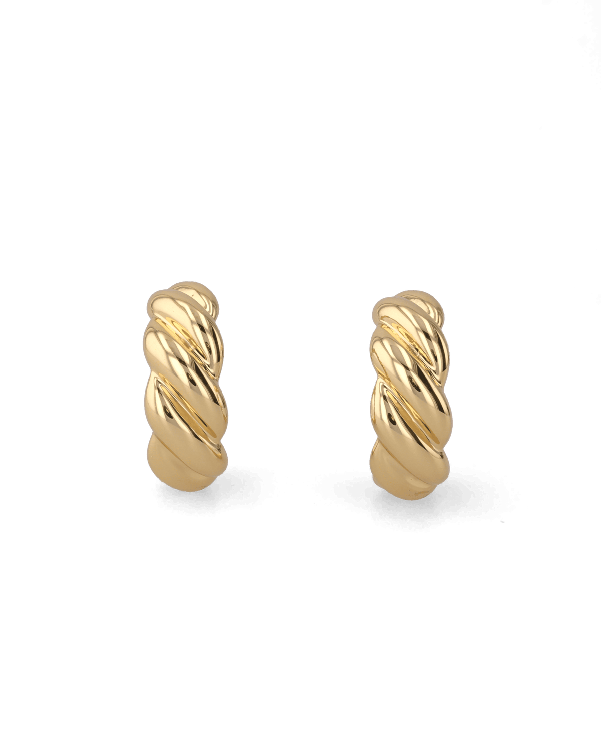 LAVANA Eve Twist Gold Hoop Earrings