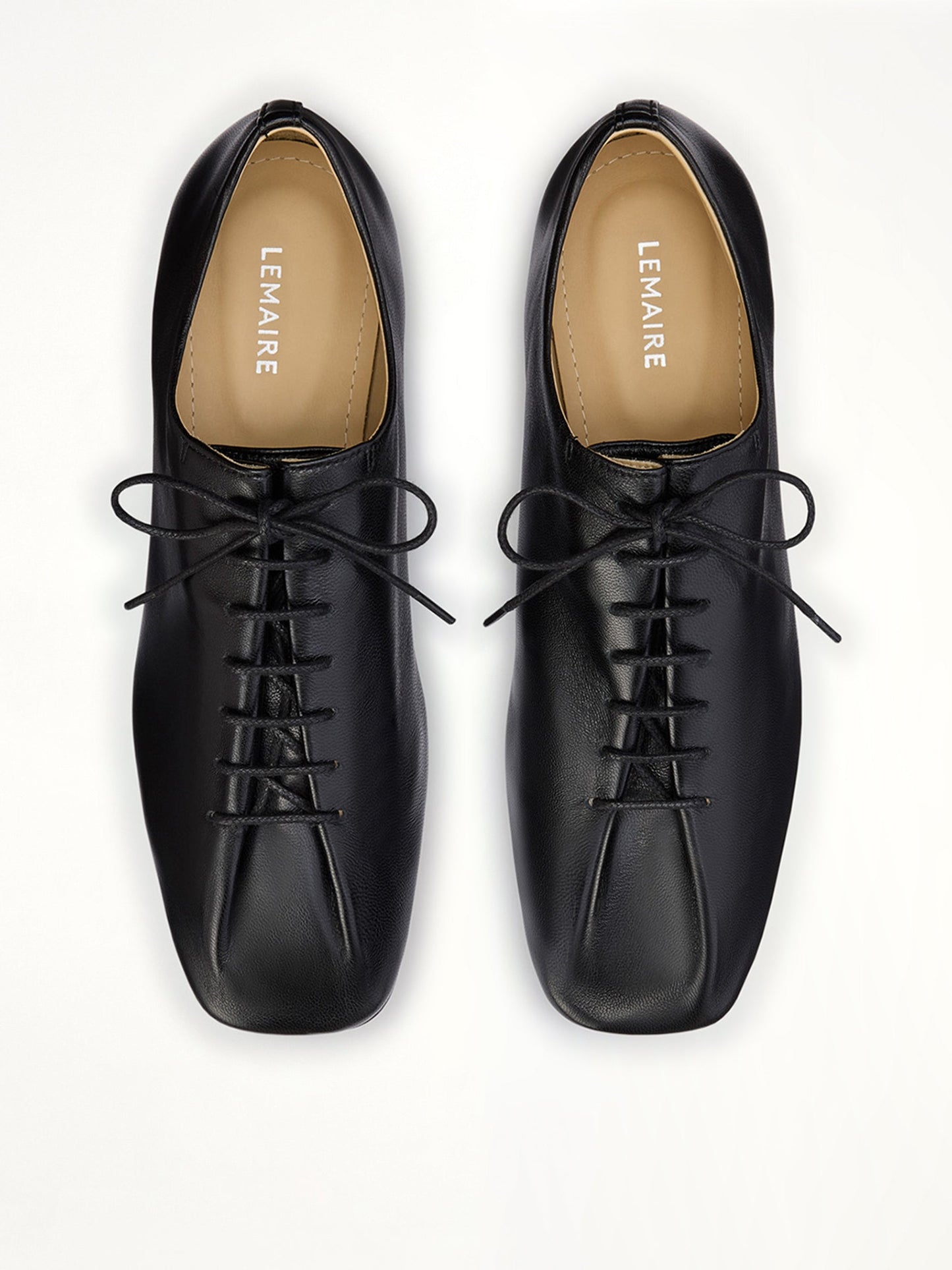 LEMAIRE Souris Flat Classic Derbies (Black)