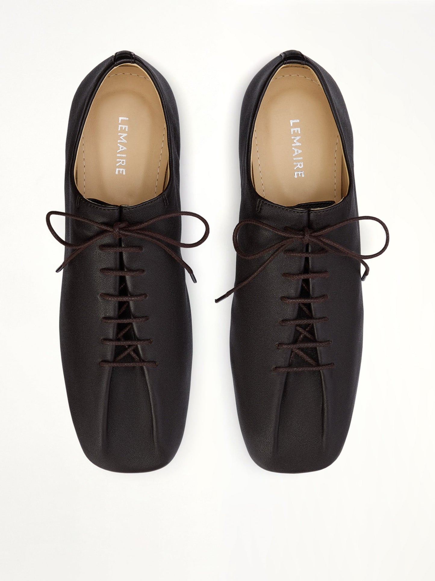 LEMAIRE Souris Flat Classic Derbies (Brown)