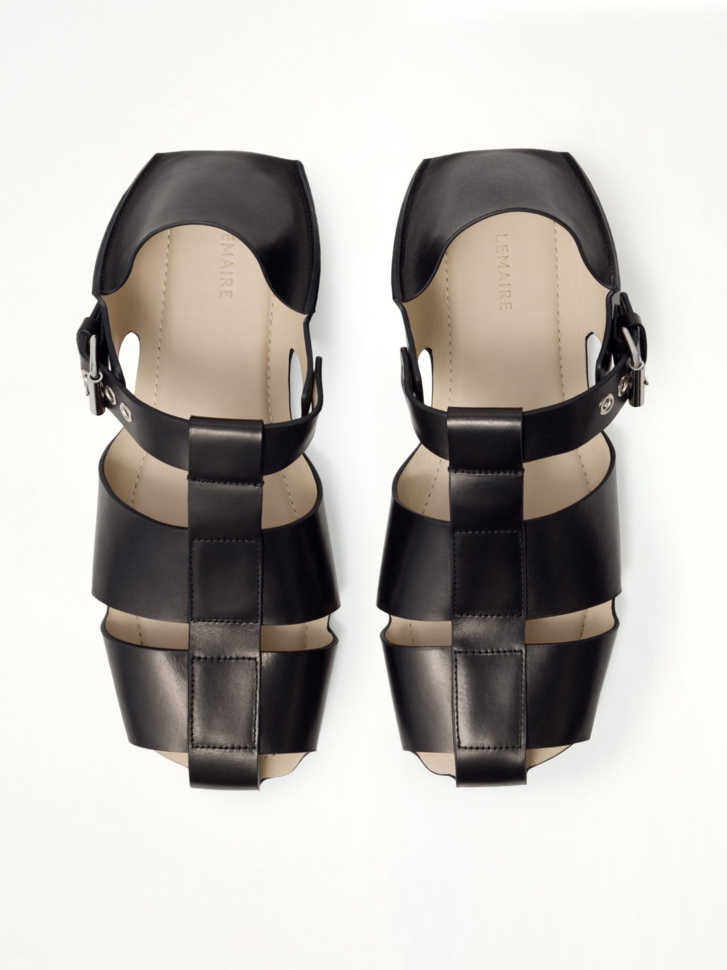 LEMAIRE Fisherman Slip On Sandals (Black)