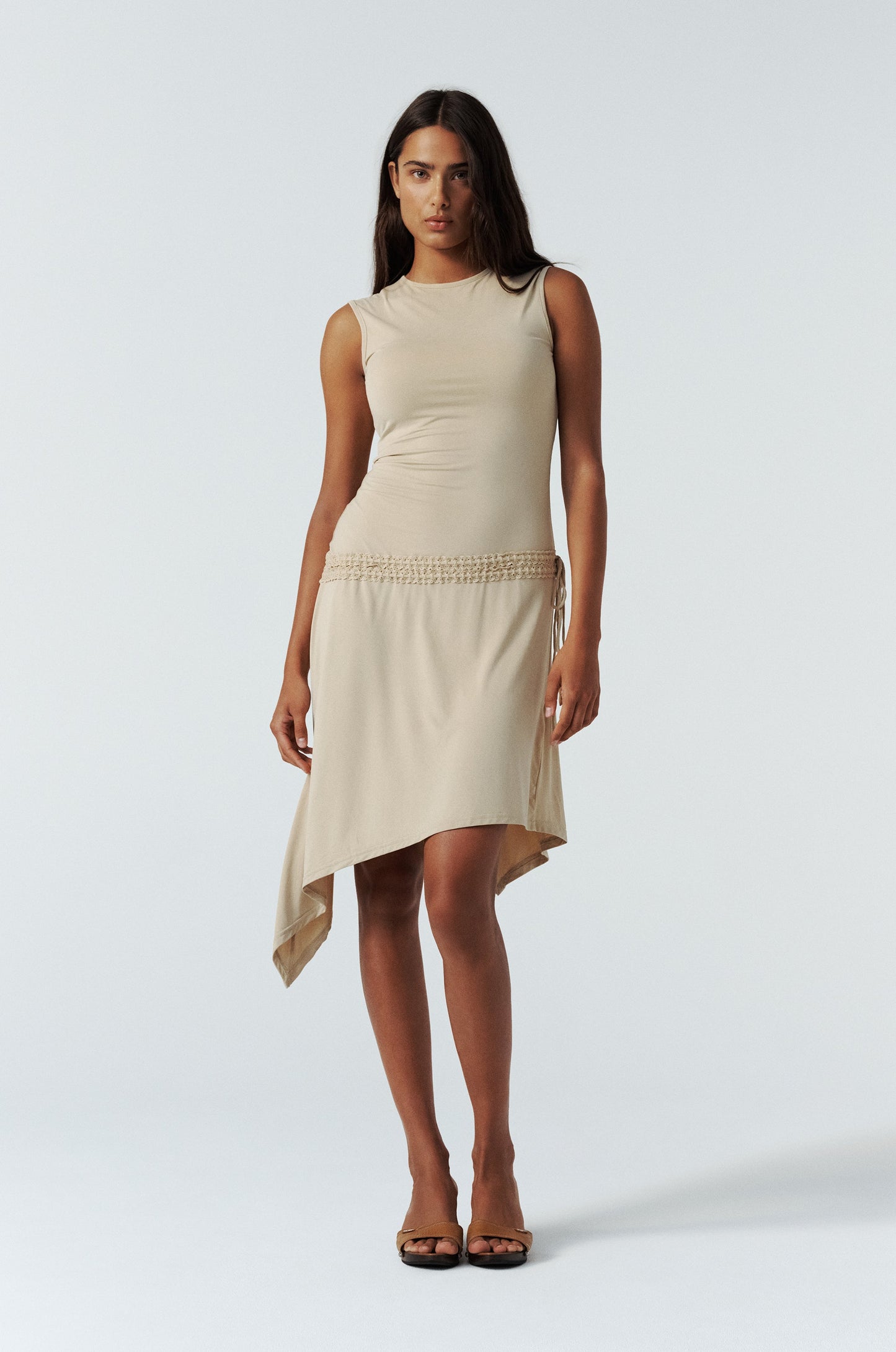 Evie Dress (Beige)