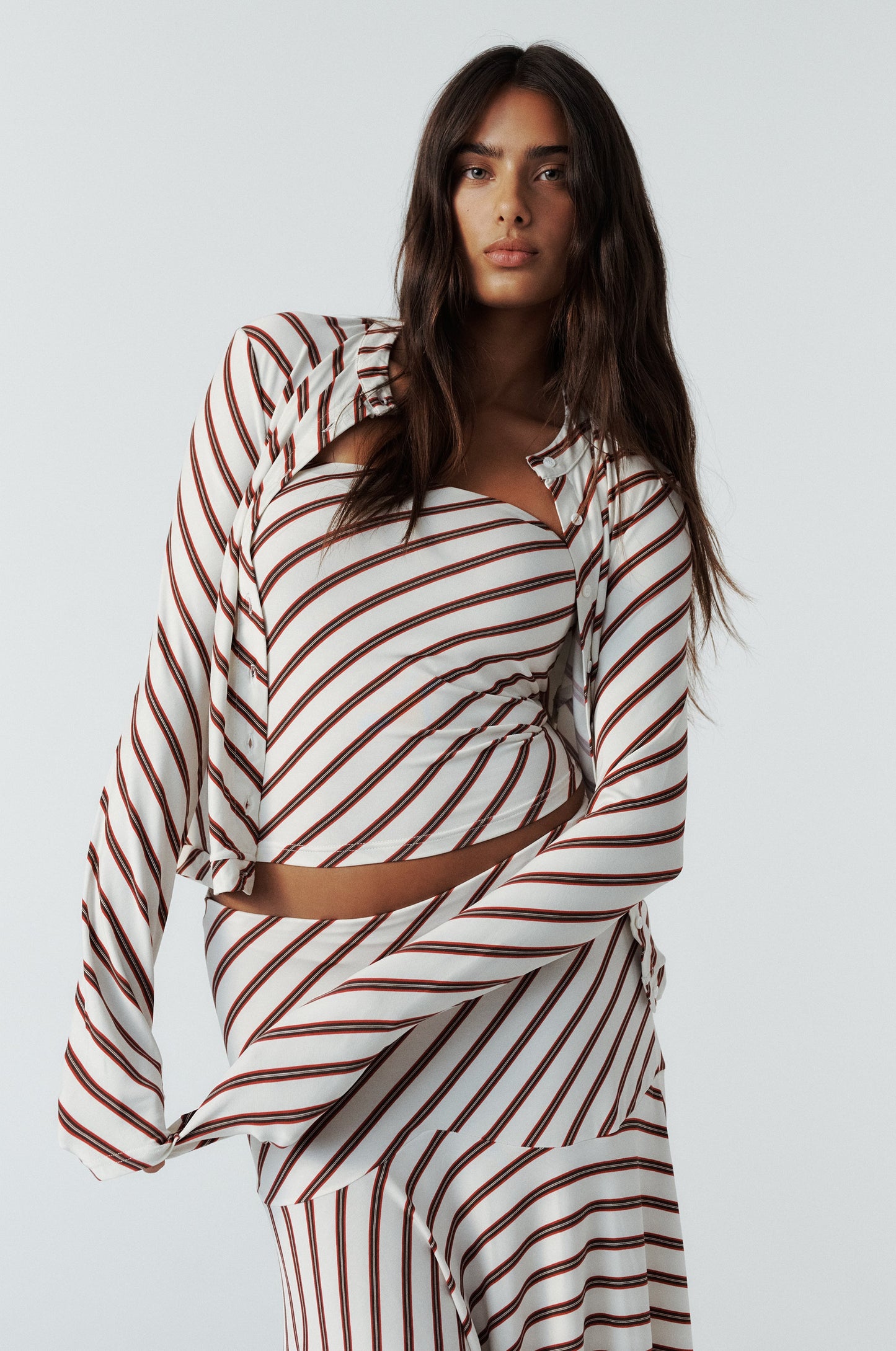 Mika Top Set (Stripe)