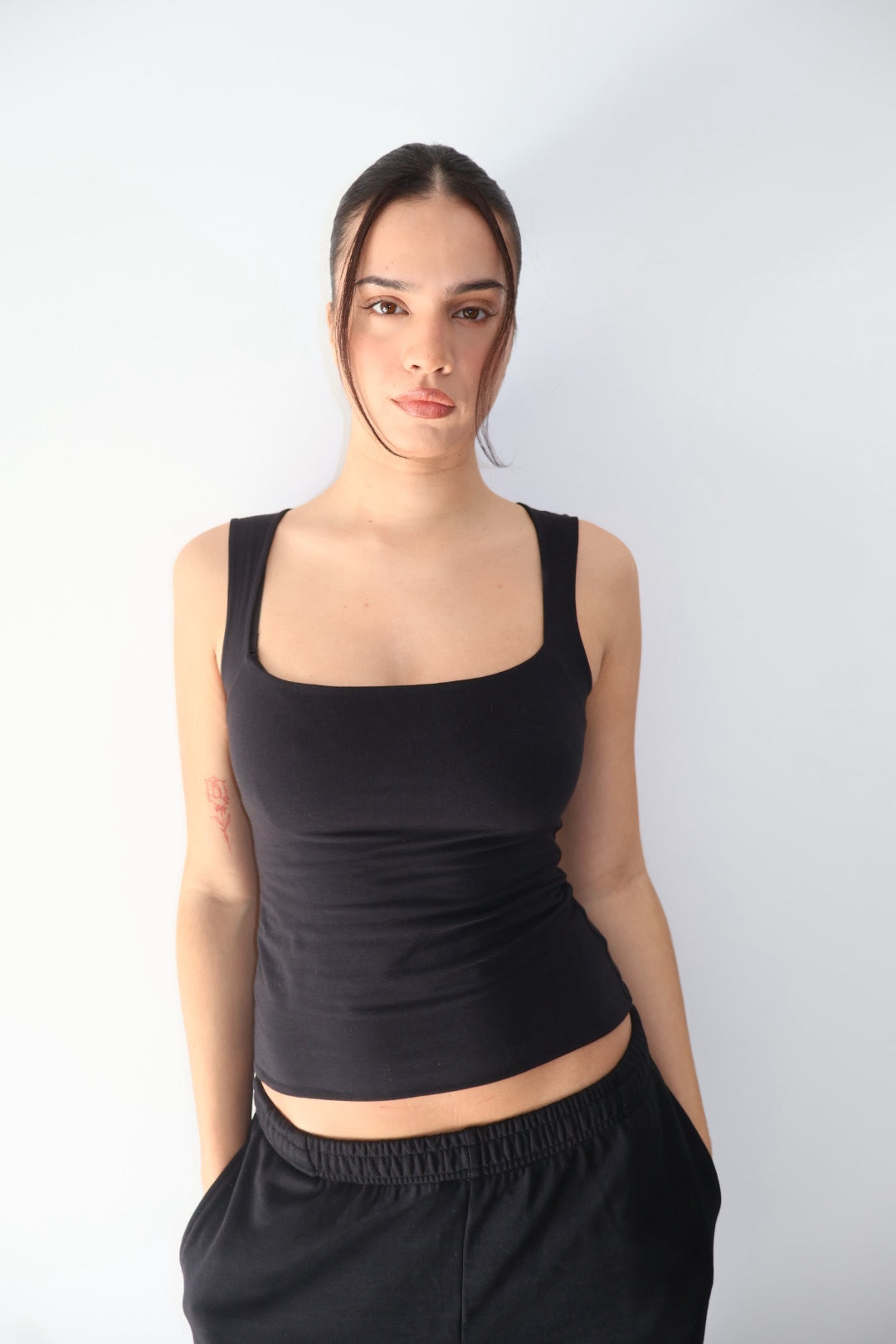 COTTON TANK - BLACK