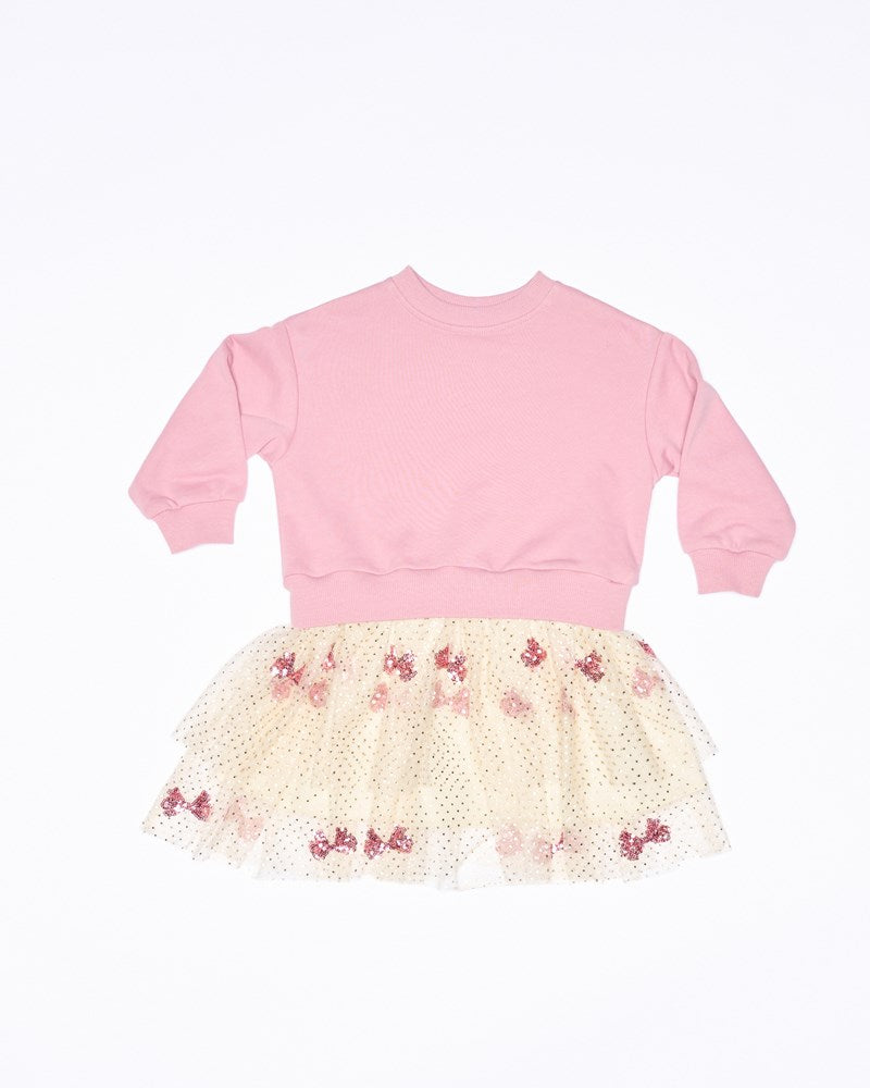 Image of Dresses. Productname: Faire La Fete Sweater Dress in Pink colour by brand - Walnut Melbourne
