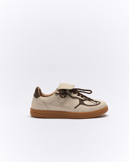 Image of Sneakers. Productname: Walnut Melbourne Falcon Sneaker in Beige Chocolate colour by brand - Walnut Melbourne