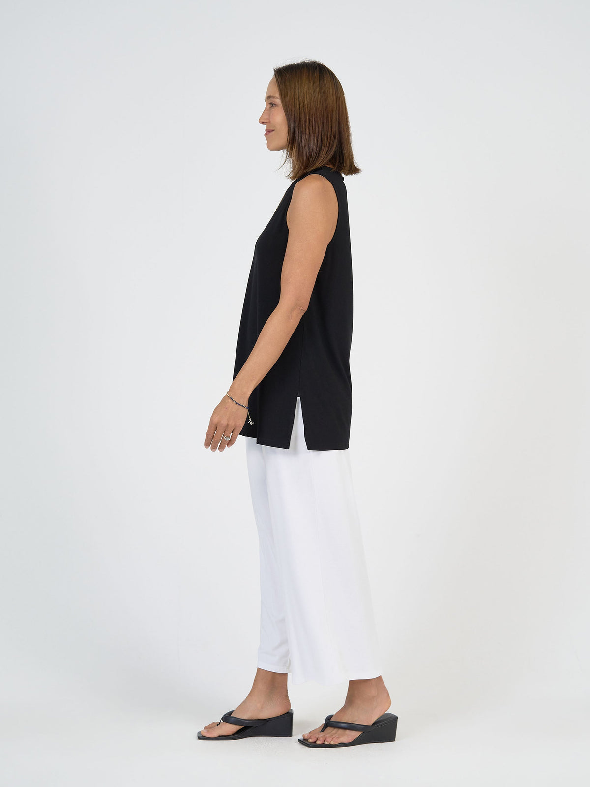 Lou Lou Fantasia Bamboo Tunic Top (Black)